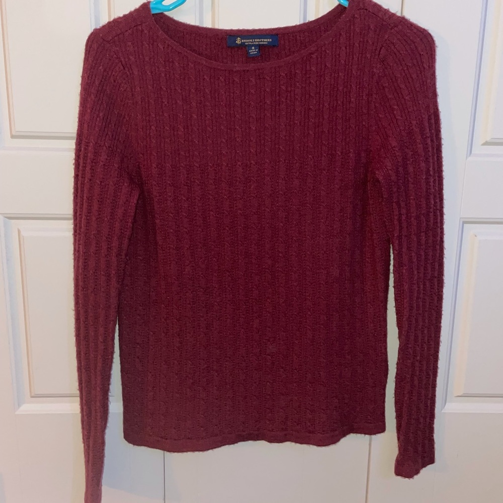 Brooks Brothers Red Maroon Sweater